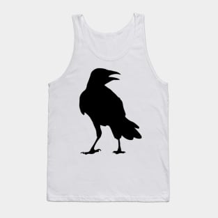 Crow/Raven Stencil Artwork Tank Top